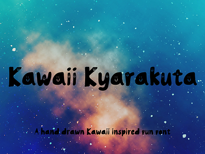Kawaii Kyarakuta font cute font fonts japan japan font kawaii typeface typography