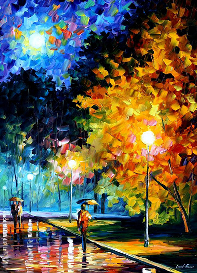 BLUE MOON — oil painting on canvas leonidafremov