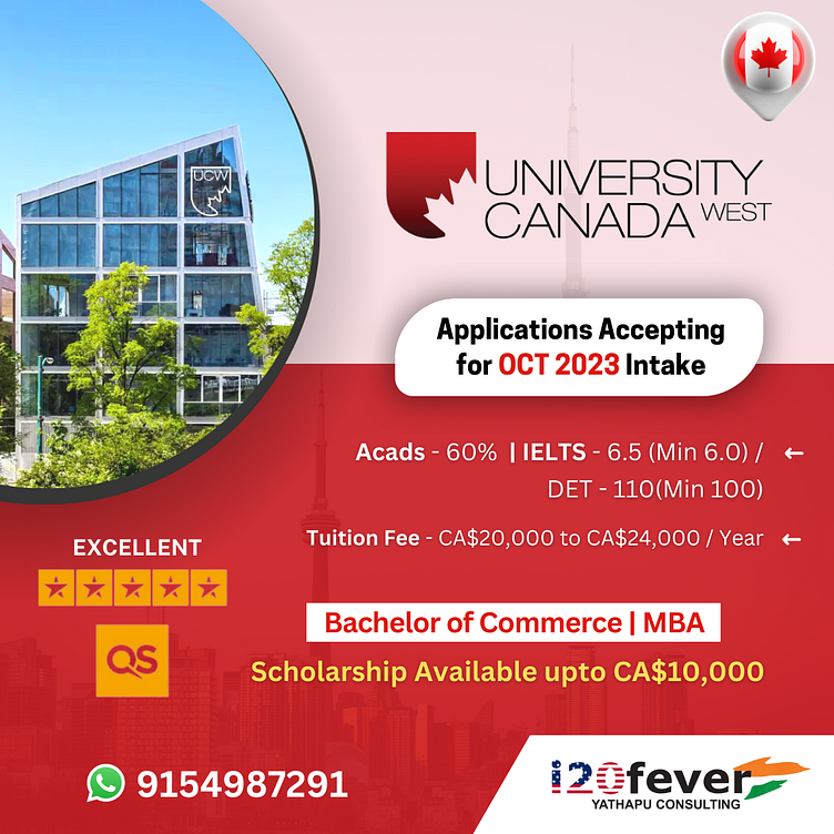 Study at the University of Canada West with i20fever. by i20fever on