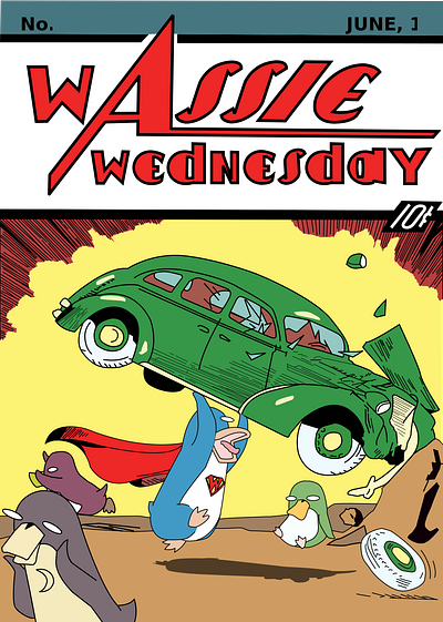 Wassie Wednesday 30th comix dc duck oldschool superman