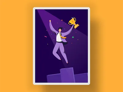 Celebrating the Highs achievement celebration design emotions illustration spotlight visualart winning