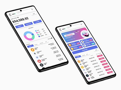 Crypto Mobile App Design: iOS Android UX/UI adobe xd android ios application brand design crypto figma interface design landing page layout mobile app mobile app design responsive web tech app ui design ui ux user interface ux design visual design web design