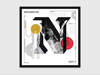 36 Days of Type | N (2023) 36days n 36daysoftype 36daysoftype10 abstract design experimental experiments graphicdesign illustration n type typography