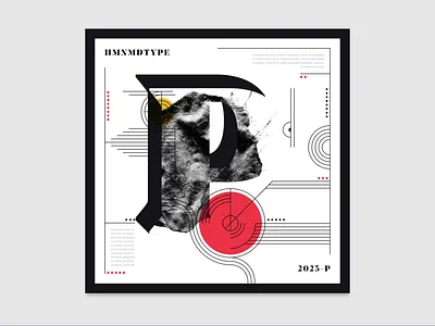 36 Days of Type | P (2023) 36days p 36daysoftype 36daysoftype10 abstract design experimental experiments graphicdesign illustration p type typography
