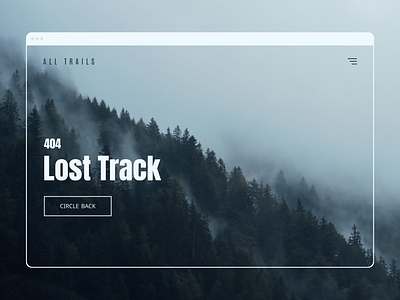 All Trails 404 design error graphic design not found ui web