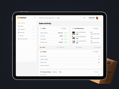 Fivecube x Packiyo - Tablet App @ SAAS WMS design logistic mobile product design retail saas tablet ui ux