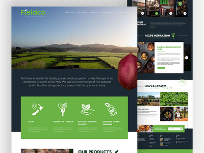 Farming Company Website adobe xd business design ui ux website design