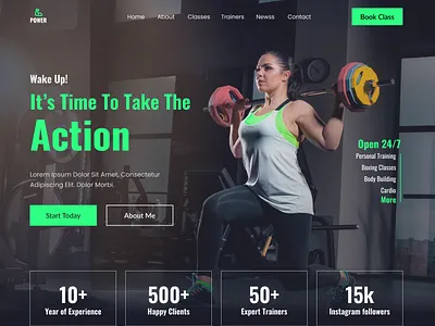 Gym Landing Page body branding design fitness gem landing page graphic design gym website health landing page trending web ui ux uxui webpage webside website