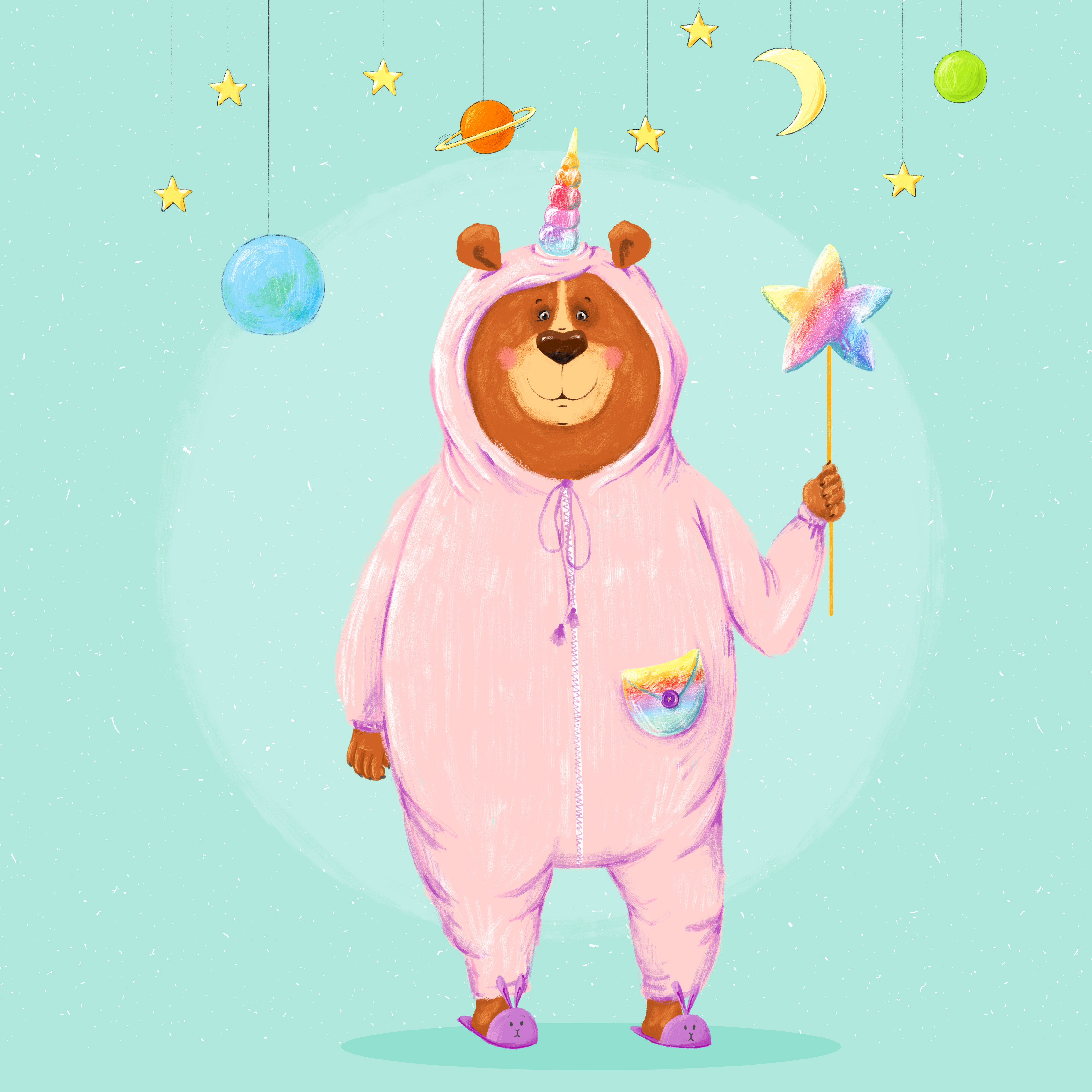 Animals in pajamas by olga on Dribbble