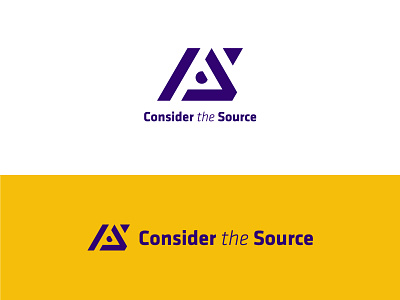 Consider the Source Logo branding identity logo unicorn