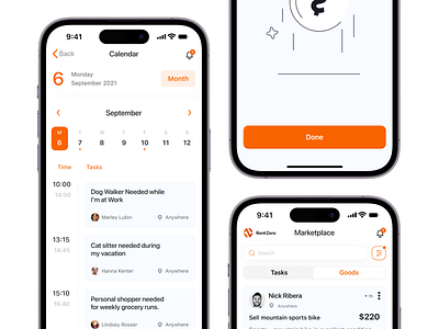 Fivecube x RentZero - Renting Mobile App design mobile mobile app mobile design mobile ui mobile ux product design renting saas ui ux