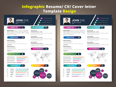 Resume / CV infographic resume word resume