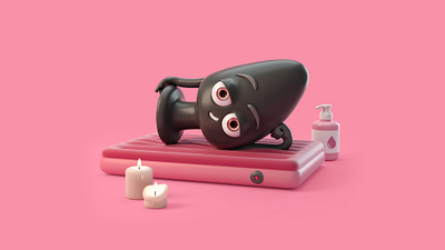 Date night 3d cgi character foreal illustration