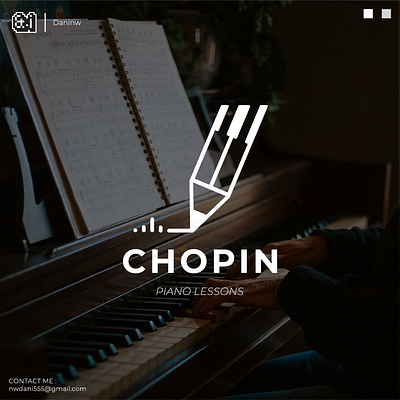 Chopin Logo branding design graphic design logo typography vector