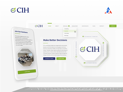 CIH - Website Design branding design desktop design illustration logo responsive design rural ui ux webdesign website design