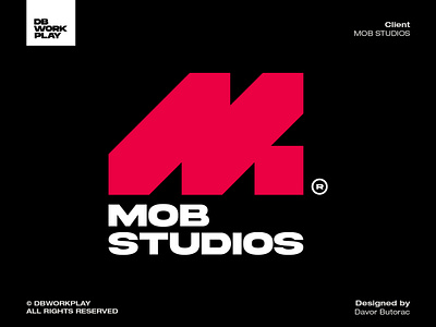 MOB STUDIOS abstract logo brand brand designer brand identity branding davor butorac dbworkplay lettermark logo logo design logo designer logo inspiration logo maker logomark logos logotype nft symbol visual identity web3