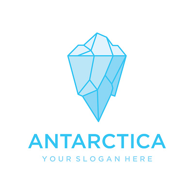 Antarctica logo water
