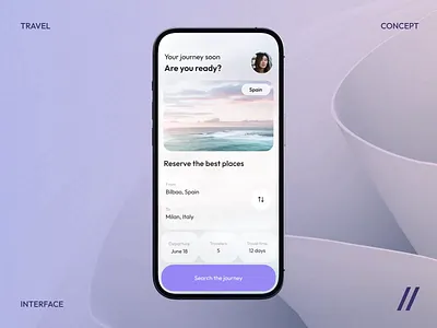 Travel Planner Mobile IOS App android animation app app design app interaction calendar dashboard design ios mobile mobile app mobile ui motion online planner schedule travel trips ui ux