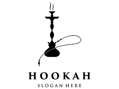 Hookah logo silhouette