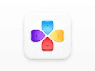 Game Center iOS appicon avior colors figma game icon ios joystick logo ui ux