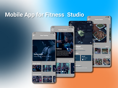 Mobile App For Fitness Studio accessibility analyze user feedback figma mobile app mockup prototype ui ux wireframes