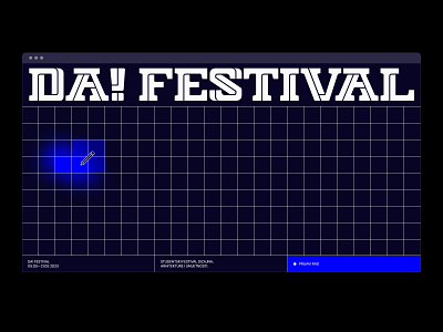 DA Festival 3d art direction design ui web