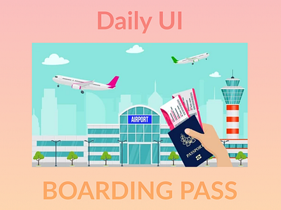 Boarding Pass app branding design graphic design illustration logo typography ui ux vector