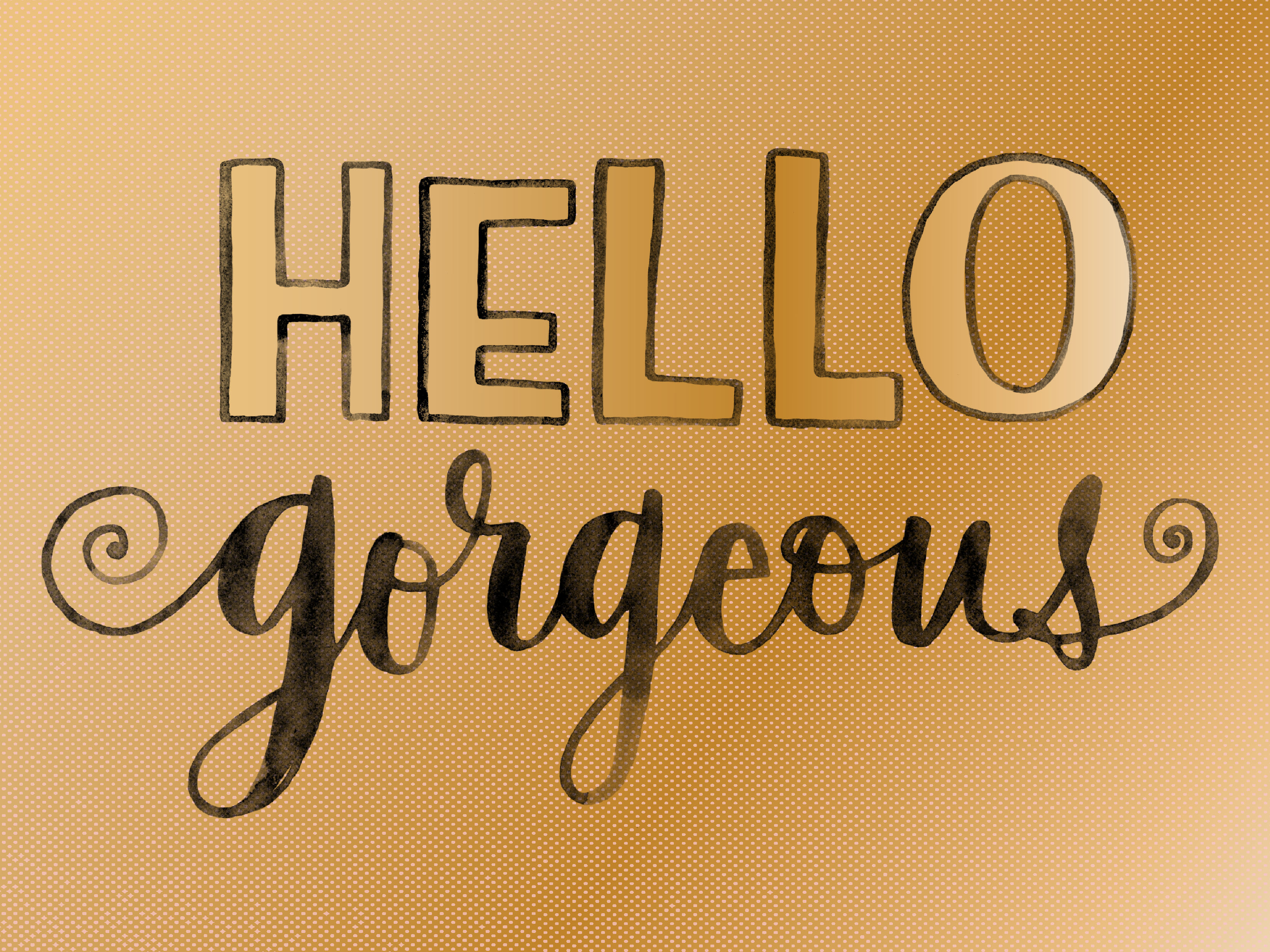 Hello Gorgeous Neon Sign Wallpaper  doctorfrikisteincom