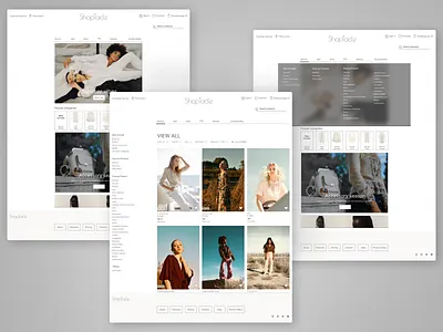 Luxury brand Web shop concept branding design graphic design logo typography ui ux
