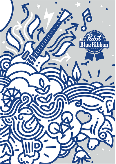 Pabst branding design graphic design illustration vector