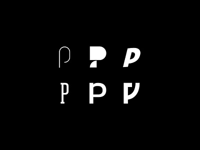 Letter P lettering type typography