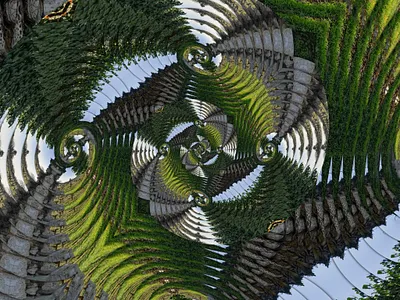 Psychedelic Kaleidoscopic Vines abstractart art color colorgram kaleidoscopic landscape landscape vines psychedelic vines