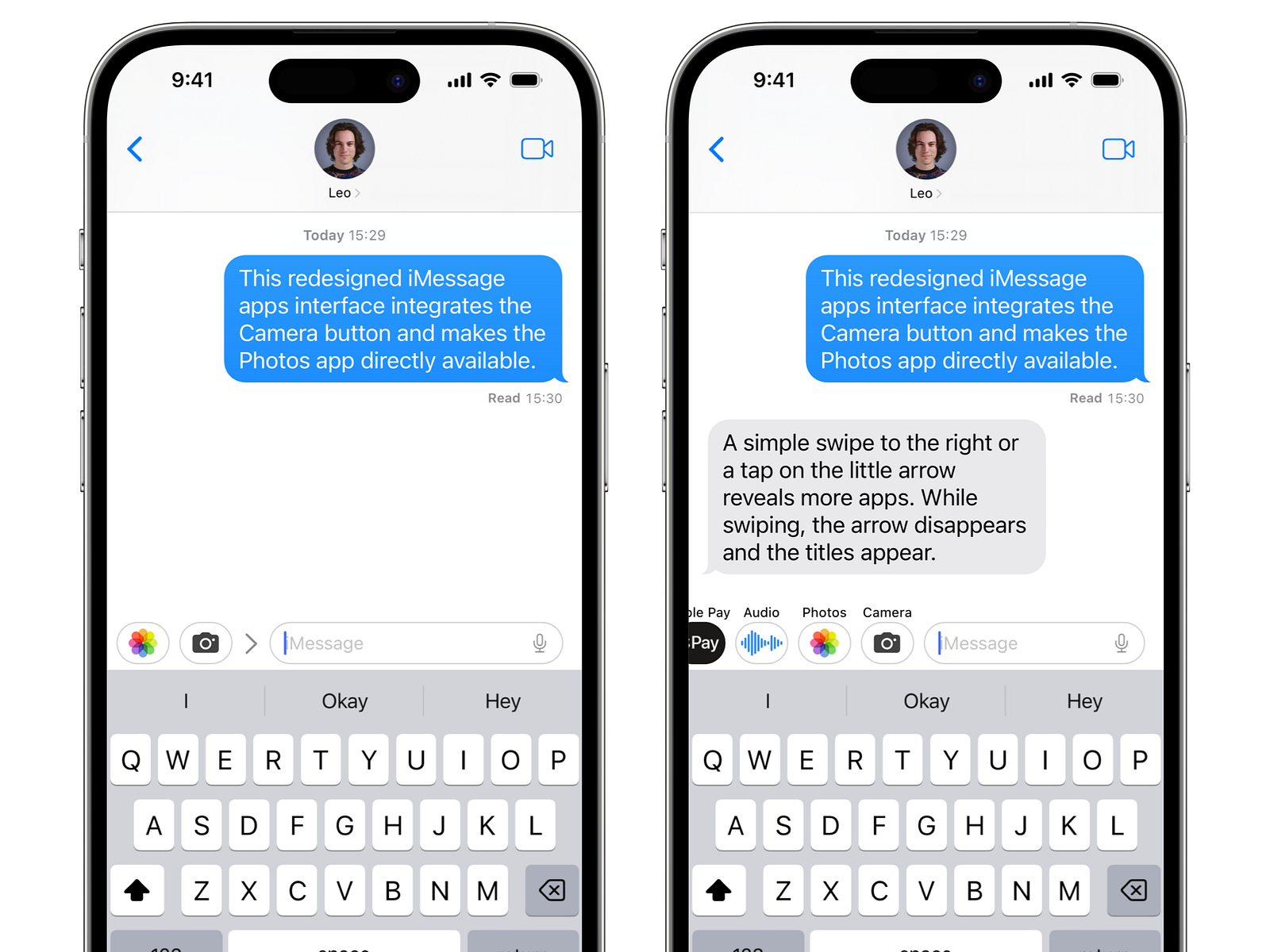 Concept: iMessage Apps Interface Redesign by Leonardo Weinreich on Dribbble