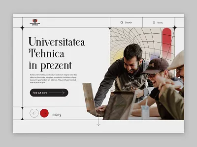 University homepage design design typography u ui ux