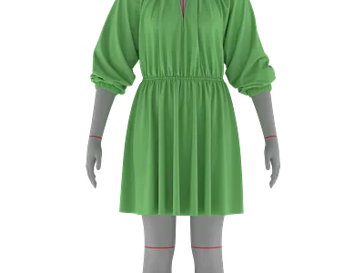 Ladies Dress 3D Design 3d animation branding graphic design logo motion graphics