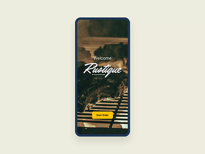 Rustique Steakhouse Menu App Design animation app branding design figma menu app motion graphics product design restaurant ui ux