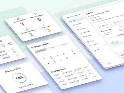 Vitals Tracking Portal dashboard design digital health elderly healthcare medical onboarding product remote patient monitoring senior telemedicine ui ux vitals tracking