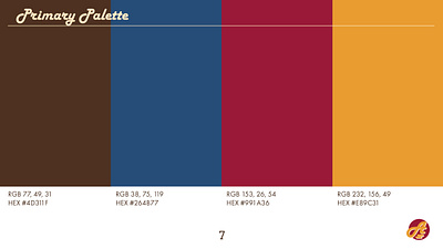 Color Palette - Brand Style Guide adobe branding color color palette design graphic design illustration illustrator retro scheme style styleguide vector vintage