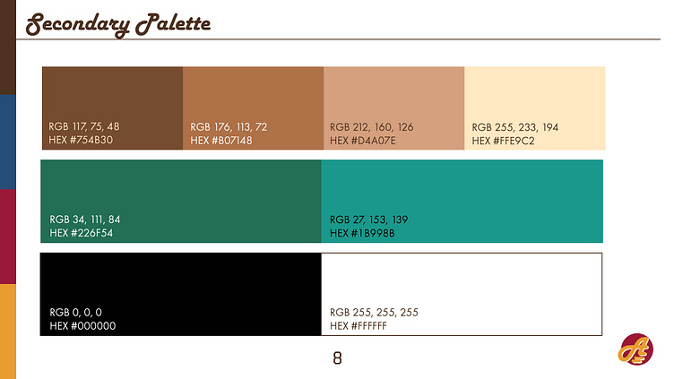 color palette brand book