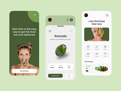 Try Some Avocado design mobile ui ux