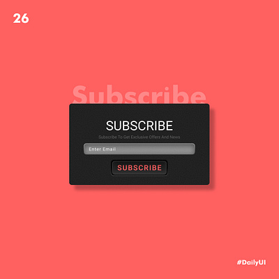 Subscribe 100dayuichallenge branding dailyui day26 design figma graphic design illustration logo noice plastic retro simple subscribe ui vector