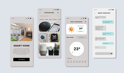 SMART HOME APPLICATION app design smart home app ux