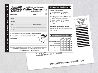 Visitor Comment Form design graphic design indesign layout design