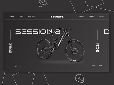 TREK Bike 3d animation app branding car design graphic design illustration logo ui