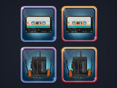 Retro icons. Part I graphic design icon icons illustration print retro vector