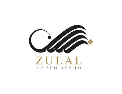 Zulal Arabic logo design. 3d animation branding design graphic design illustration logo motion graphics ui vector