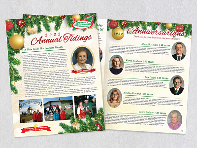 Bronner's Christmas Wonderland Annual Tidings Newsletter design graphic design graphicdesign indesign