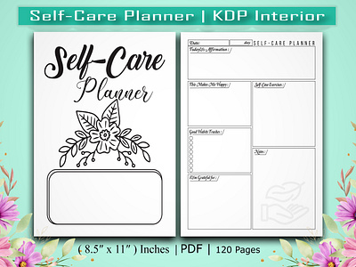 Self-Care Planner | KDP Interior journals kdp pdf