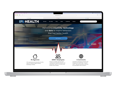 IPG Health - Landing Page dailyui home page ipg health landing page ui ui design user experience user interface design ux design