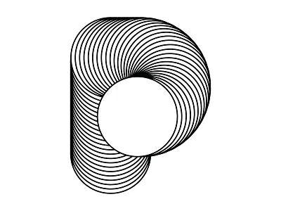 OK_36DAYS_10_P 36days 36daysoftype 36dot 36dot p daily letters design geometric illustration letter p lines logo minimal monogram p repeat